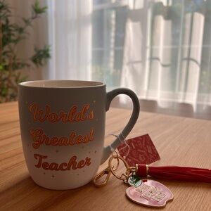 Sheffield Home White and Red Teacher Mug